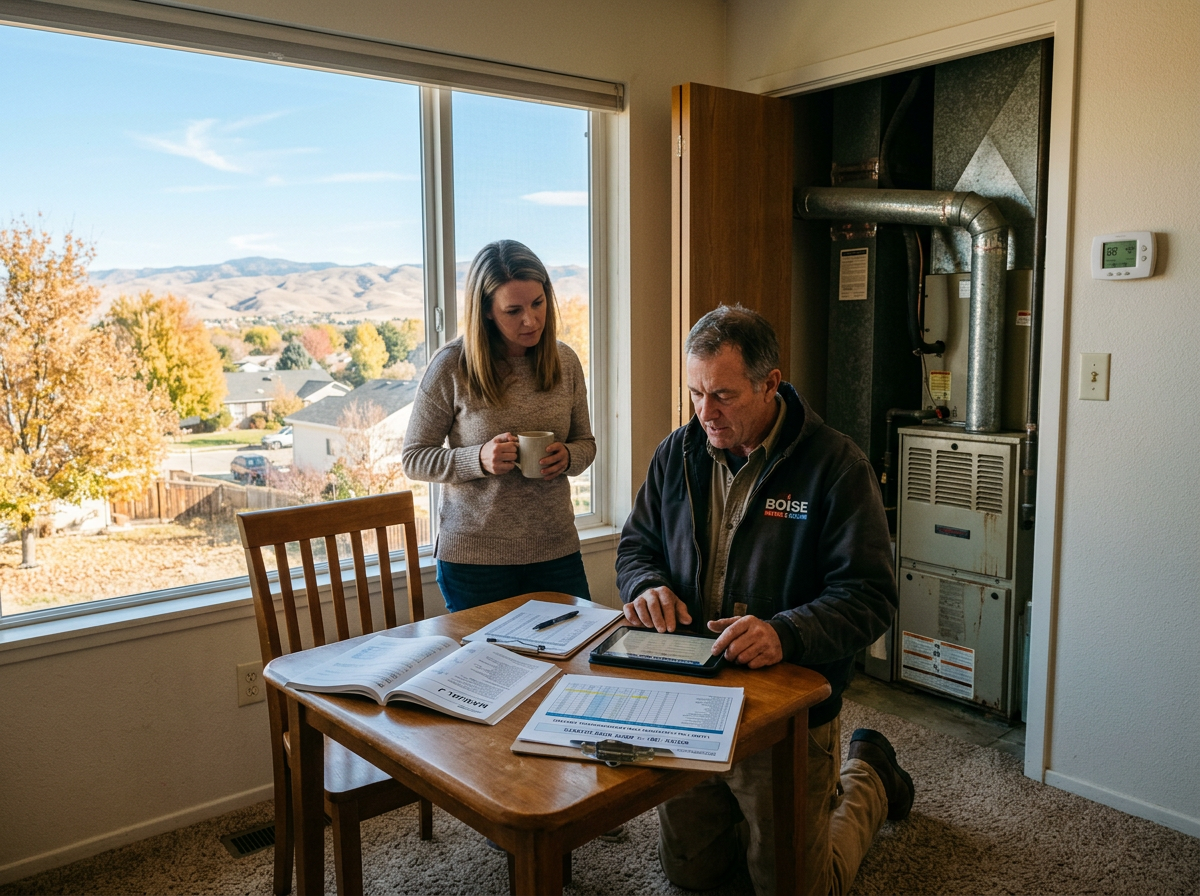 Furnace Sizing for Boise's Dry Air and 40-Degree Daily Swings